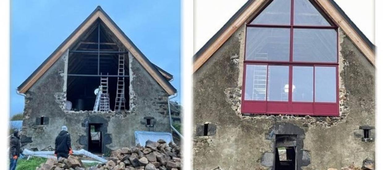 Avant / Après de réalisation d'ensemble composé en Aluminium