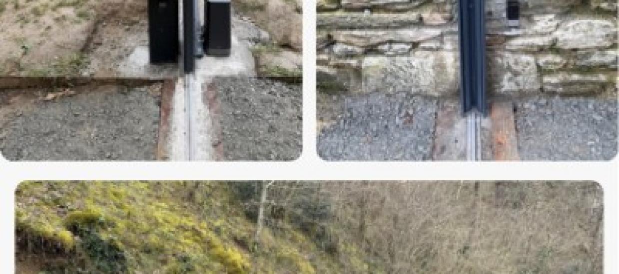 Installation d'un portail coulissant proche de Decazeville